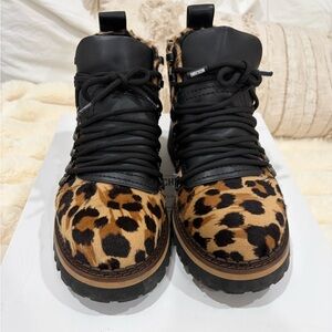 Moschino Men’s Leopard Print Boots